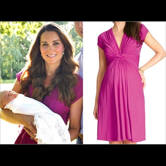 Seraphine knot front maternity dress - Picture 5 of 5